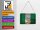Blechpostkarte Flagge Nigeria 14x10 cm Flag of Nigeria Rost Deko Schild