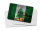 Blechpostkarte Flagge Norfolkinsel 14x10 cm Flag Rost Deko Schild