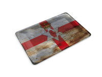 Blechpostkarte Flagge Nordirland 14x10 cm Flag Rost Deko Schild