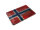 Blechpostkarte Flagge Norwegen 14x10 cm Flag Norway Rost Deko Schild