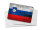 Blechpostkarte Flagge Slowenien 14x10 cm Flag Slovenia Rost Deko Schild