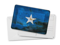 Blechpostkarte Flagge Somalia 14x10 cm Flag of Somalia Rost Deko Schild