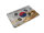 Blechpostkarte Flagge Südkorea 14x10cm Flag South Korea Rost Deko Schild