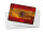 Blechpostkarte Flagge Spanien 14x10 cm Flag of Spain Rost Deko Schild