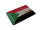 Blechpostkarte Flagge Sudan 14x10 cm Flag of Sudan Rost Deko Schild