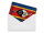 Blechpostkarte Flagge Swasiland 14x10 cm Flag Eswatini Rost Deko Schild