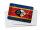 Blechpostkarte Flagge Swasiland 14x10 cm Flag Eswatini Rost Deko Schild