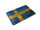 Blechpostkarte Flagge Schweden 14x10 cm Flag of Sweden Rost Deko Schild