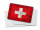 Blechpostkarte Flagge Schweiz 14x10 cm Flag Switzerland Rost Deko Schild