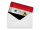 Blechpostkarte Flagge Syrien 14x10 cm Flag of Syria Rost Deko Schild
