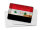 Blechpostkarte Flagge Syrien 14x10 cm Flag of Syria Rost Deko Schild