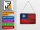 Blechpostkarte Flagge China 14x10 cm Flag of Taiwan Rost Deko Schild