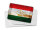 Blechpostkarte Flagge Tadschikistan 14x10 cm Tajikistan Rost Deko Schild