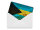 Blechpostkarte Flagge Bahama 14x10 cm Flag of Bahamas Rost Deko Schild