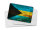 Blechpostkarte Flagge Bahama 14x10 cm Flag of Bahamas Rost Deko Schild