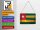 Blechpostkarte Flagge Togo 14x10 cm Flag of Togo Rost Deko Schild