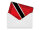 Blechpostkarte Flagge Trinidad und Tobago 14x10 cm Flag Rost Deko Schild