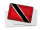 Blechpostkarte Flagge Trinidad und Tobago 14x10 cm Flag Rost Deko Schild