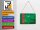 Blechpostkarte Flagge Turkmenistan 14x10 cm Turkmenistan Rost Deko Schild