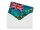 Blechpostkarte Flagge Tuvalu 14x10 cm Flag of Tuvalu Rost Deko Schild