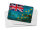 Blechpostkarte Flagge Tuvalu 14x10 cm Flag of Tuvalu Rost Deko Schild