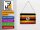 Blechpostkarte Flagge Uganda 14x10 cm Flag of Uganda Rost Deko Schild