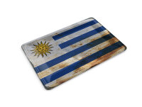Blechpostkarte Flagge Uruguay 14x10 cm Flag of Uruguay...