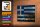 Holzschild Flagge Griechenland 18x12 cm Flag Greece Dekoration Rost