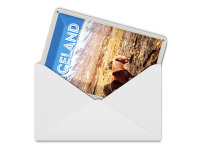 Blechpostkarte Reise 10x14 cm Island Pony Islandic horse