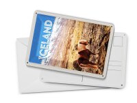 Blechpostkarte Reise 10x14 cm Island Pony Islandic horse