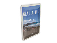 Blechpostkarte Reise 10x14 cm Gran Canaria Spanien Meer...
