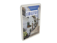 Blechpostkarte Reise 10x14 cm Andalusia Spanien Altstadt Reiseziel Schild