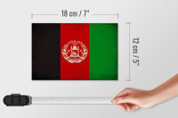 Holzschild Flagge Afghanistans 18x12cm Afghanistan Vintage
