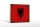 Holzschild Flagge Albanien 18x12cm Flag Albania Vintage
