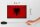 Holzschild Flagge Albanien 18x12cm Flag Albania Vintage