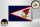 Holzschild Flagge 18x12cm Flag of American Samoa Vintage