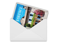 Blechpostkarte Reise 10x14 cm Provence alpes-sote d´azur Altstadt Schild