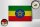Holzschild Flagge Äthiopien 18x12cm Flag Ethiopia Vintage