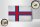 Holzschild Flagge Färöer 18x12cm Flag Faroe Islands Vintage