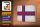 Holzschild Flagge Färöer 18x12cm Flag Faroe Islands Vintage