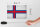 Holzschild Flagge Färöer 18x12cm Flag Faroe Islands Vintage