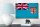 Holzschild Flagge Fidschi 18x12cm Flag of Fiji Vintage