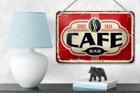 Blechschild Retro 18x12cm Cafe bar Kaffee since 1934