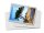 Blechpostkarte Reise 10x14 cm Hiddensee Leuchtturm Baum Weide Wiese Schild