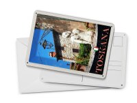 Blechpostkarte Reise 10x14 cm Toskana Italien Architektur Deko Schild