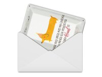 Blechpostkarte Spruch kein Ersatz für einen Hund 10x14 cm Deko Schild