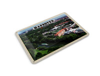 Blechpostkarte Städte Hannover Blick auf Ihmeufer 14x10 cm Deko Schild