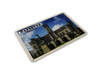 Blechpostkarte Städte Hannover Leibniz Universität 14x10 cm Deko Schild