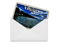 Blechpostkarte Städte Hannover Maschsee Natur 14x10 cm Schild