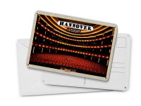 Blechpostkarte Städte Hannover Staatstheater 14x10 cm Deko Schild